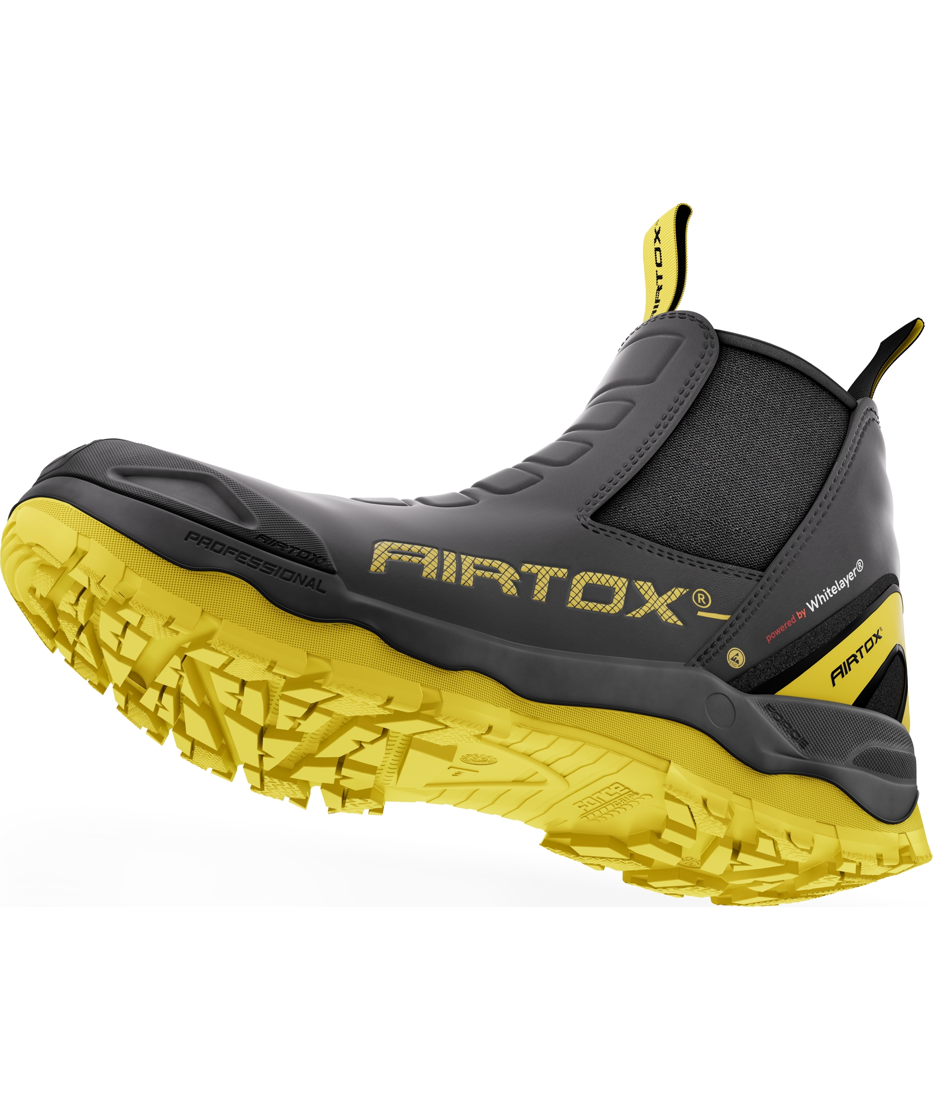 Airtox GLC-R sikkerhedsst&oslash;vletter S3S, Sort/Gul, large image number 10