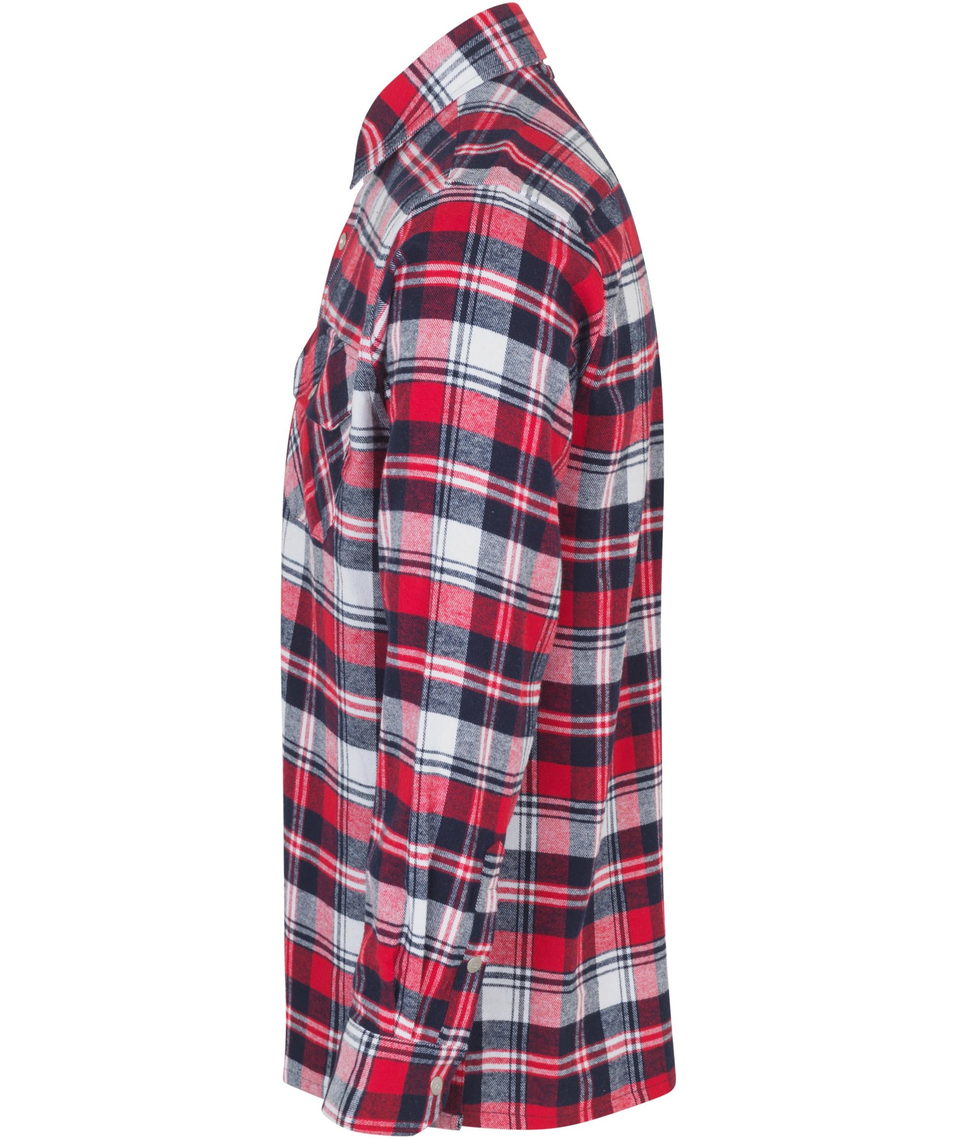 ID Green Leaf flannel shirt, Red, large image number 2