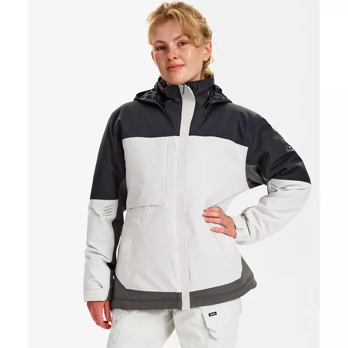 Engel Entire dame vinterjakke, Bone White/Anthracite Grey, large image number 1
