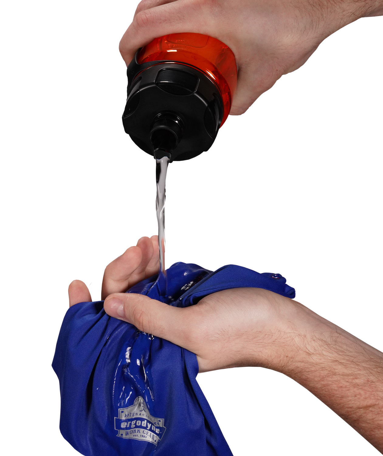 Ergodyne Chill-Its 6487 cooling neck warmer, Blue, Blue, large image number 3