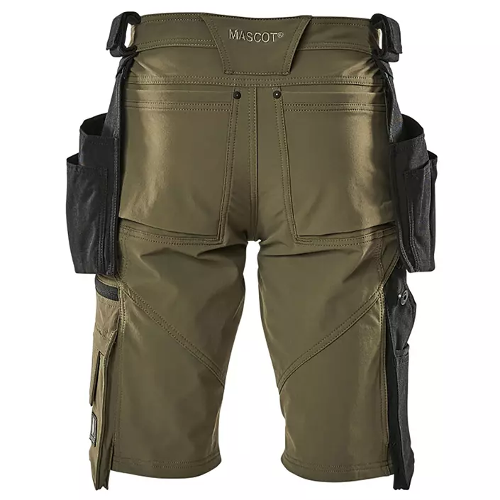 Mascot Advanced craftsman shorts full stretch, Moss green, large image number 1