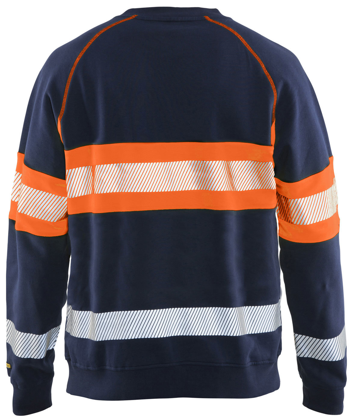 Bl&aring;kl&auml;der sweatshirt, Marine/Hi-Vis Orange, large image number 1