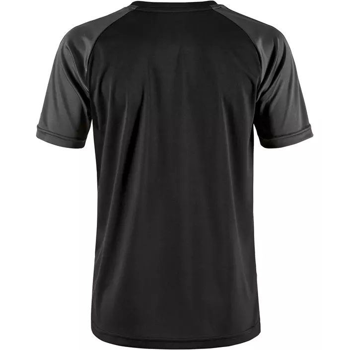 Craft Squad 2.0 Contrast T-skjorte for barn, Black/Granite, large image number 2