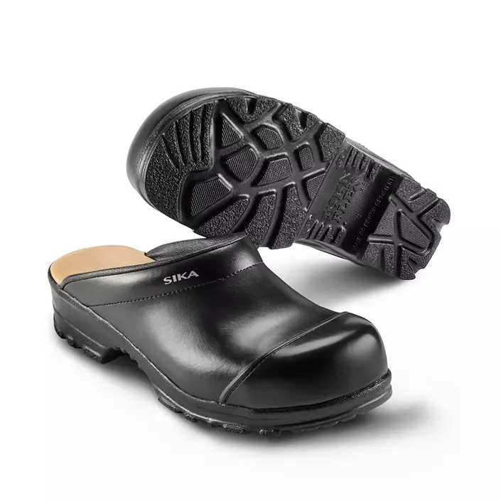 Sika Flex LBS safety clogs without heel cover SB, Black, large image number 0