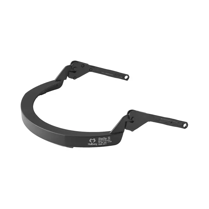 Hellberg Safe2 standard visor holder, Black, Black, large image number 0