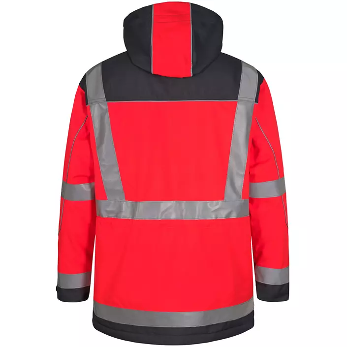 Engel parka shell jacket, Hi-vis red/grey, large image number 1