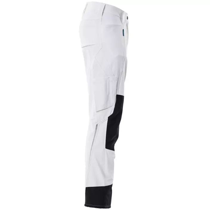Mascot Advanced diamond fit women's work trousers full stretch, White, large image number 3