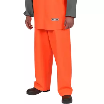 Ocean Mariner bib and brace trousers, Orange/Grey