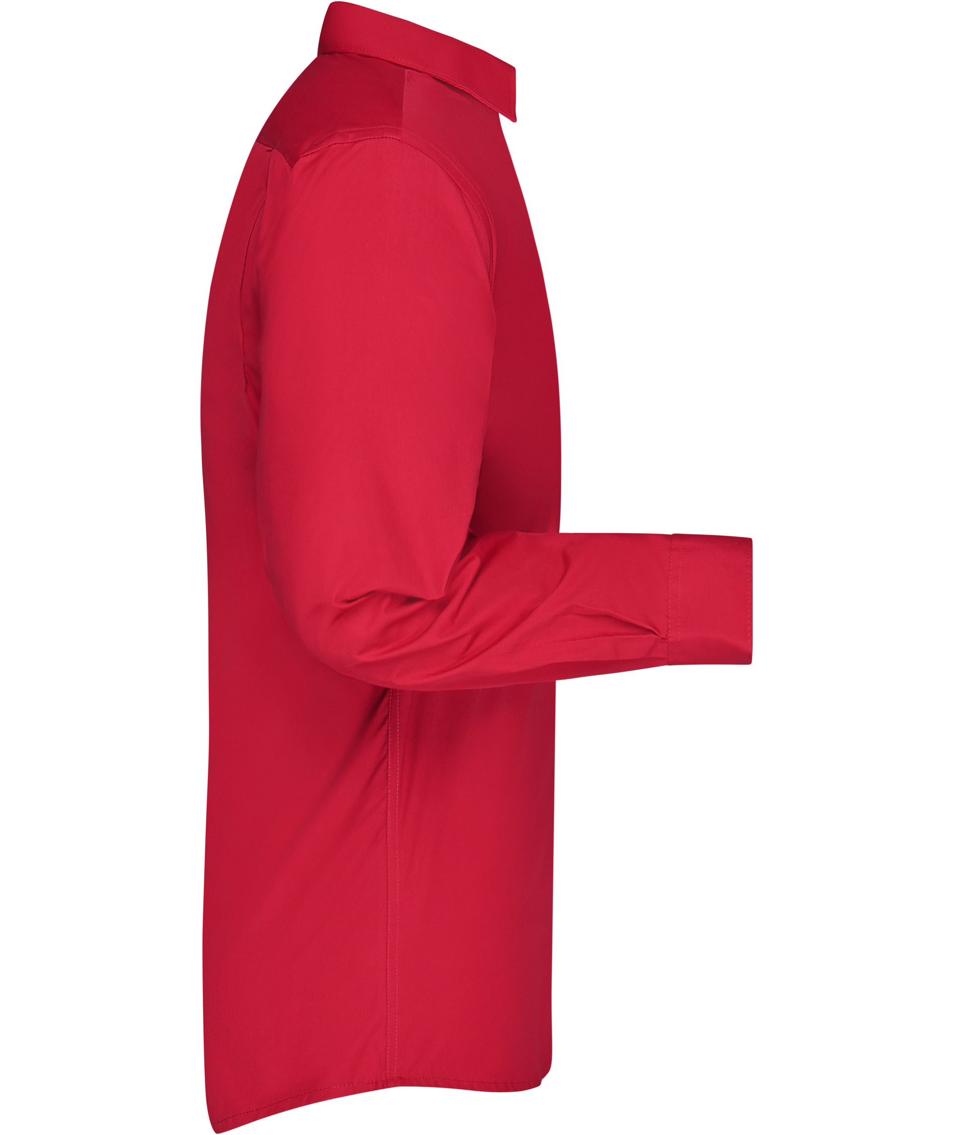 James & Nicholson modern fit skjorte, R&oslash;d, large image number 2