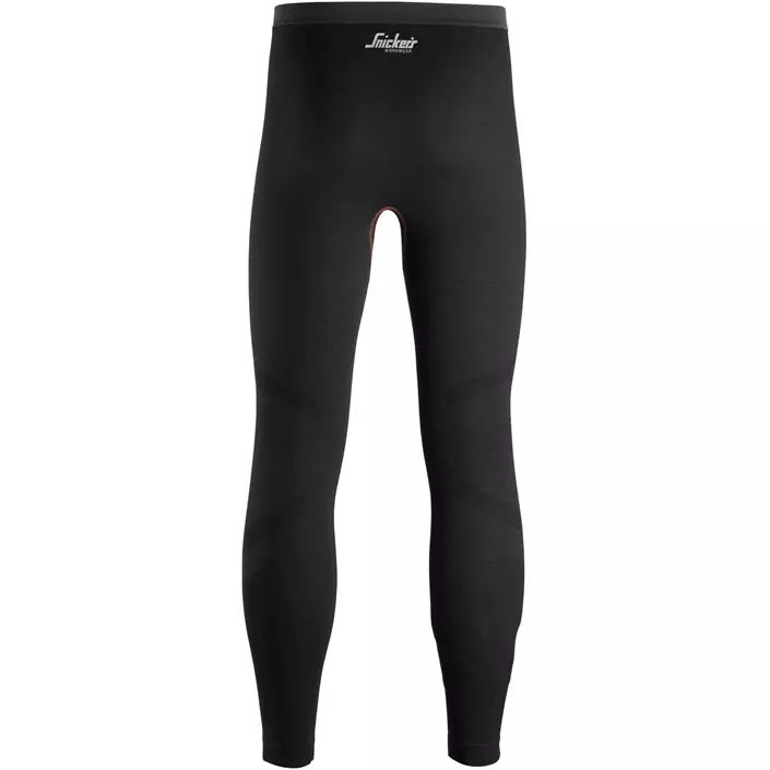 Snickers uld termounderbukser, Black, large image number 2