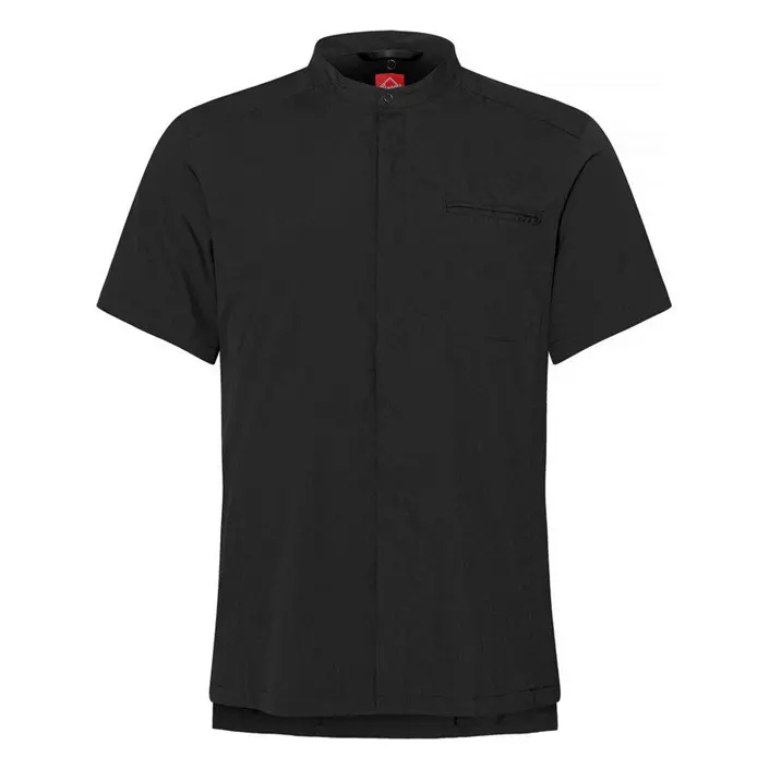 Segers 1006 regular fit kortærmet kokkeskjorte, Svart, large image number 0