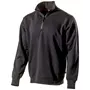 L.Brador sweatshirt with short zipper 6430PB, Black