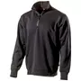 L.Brador sweatshirt with short zipper 6430PB, Black
