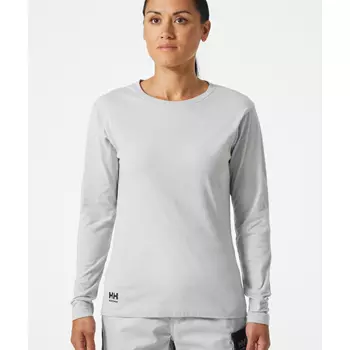 Helly Hansen Classic long-sleeved women's T-shirt, Grey fog