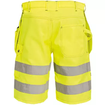 Tranemo CE-ME craftsmens shorts, Hi-vis Yellow/Marine