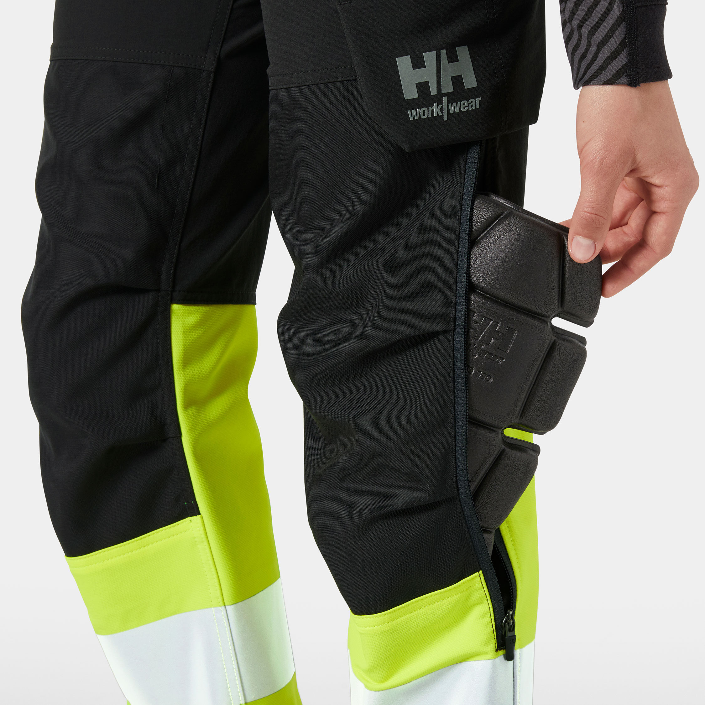Helly Hansen Alna 4X maternity work trousers full stretch, Hi-vis yellow/Ebony, large image number 5