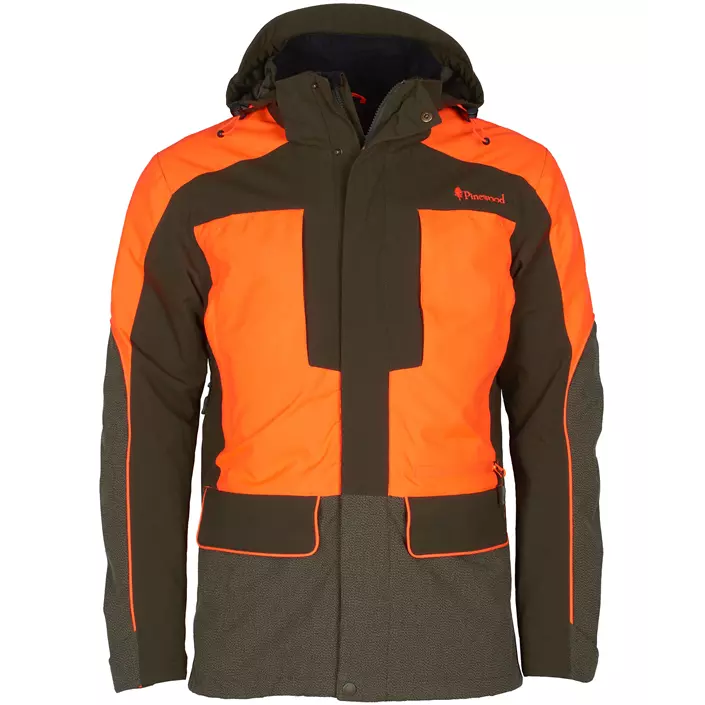 Pinewood Thorn Resistant jakke, Mosgrøn/Orange, large image number 0