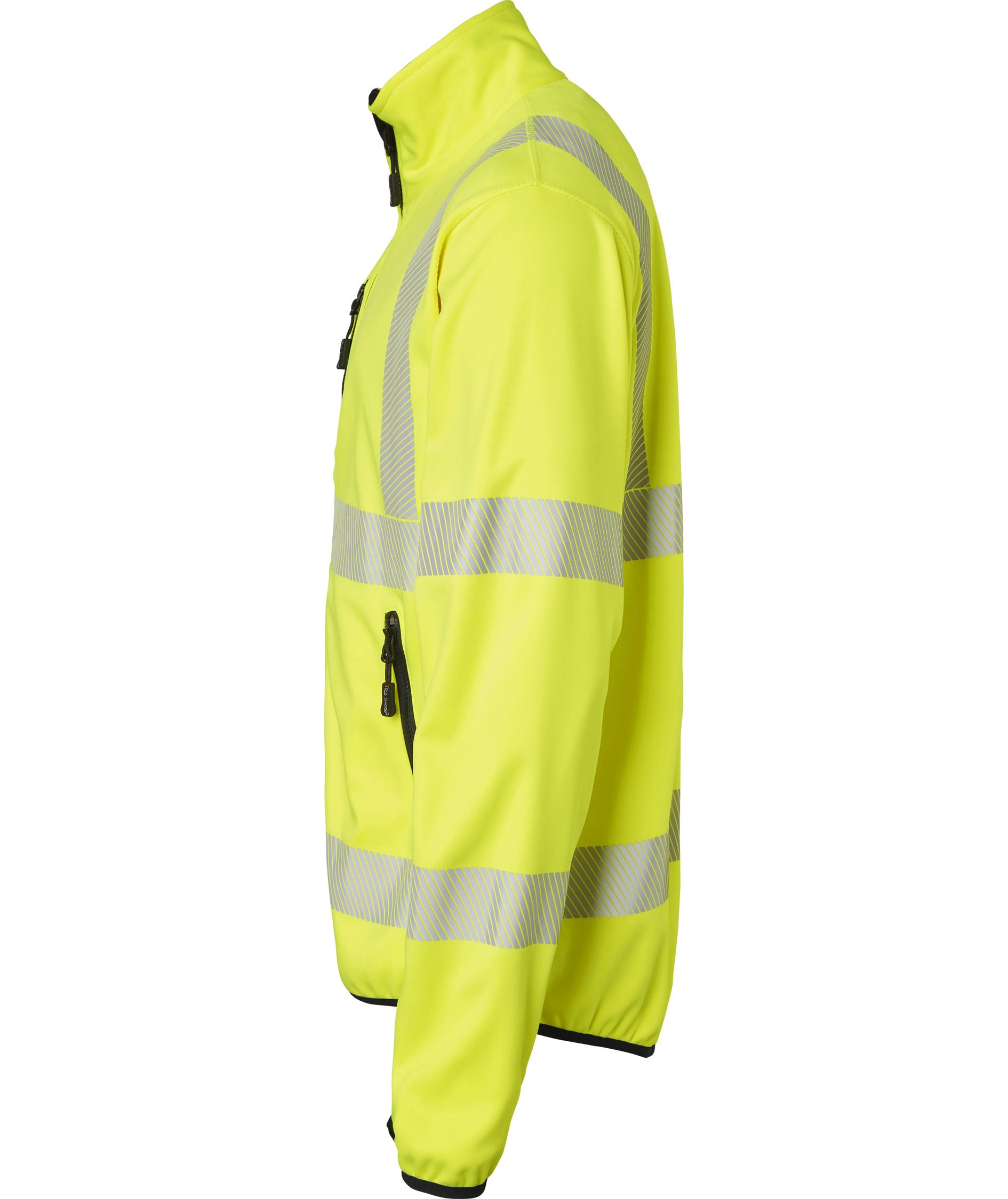 Top Swede softshell jacket 7721, Hi-vis Yellow/Black, large image number 3