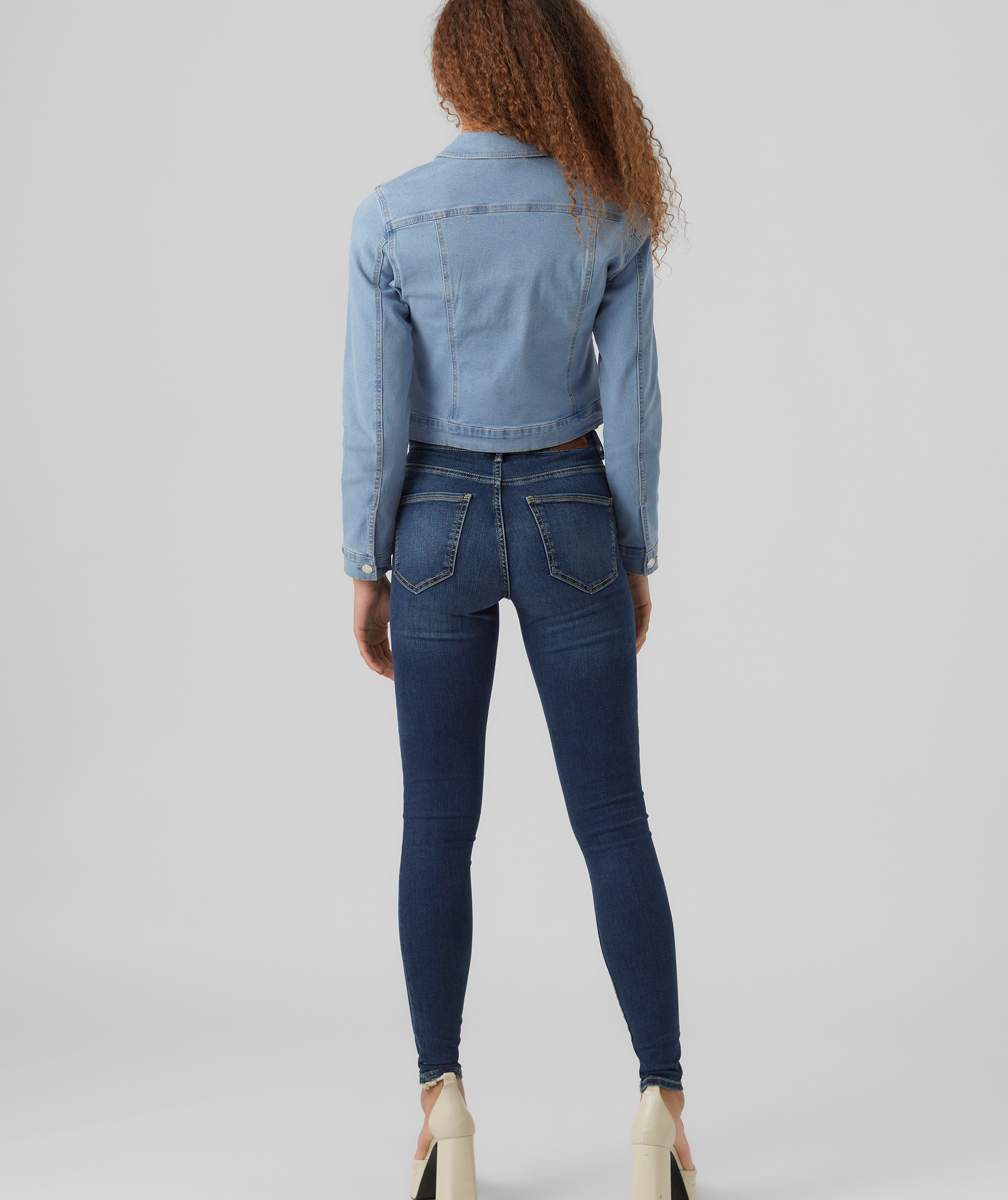 Vero Moda VMLUNA Denim jacka, Light Blue Denim, large image number 3