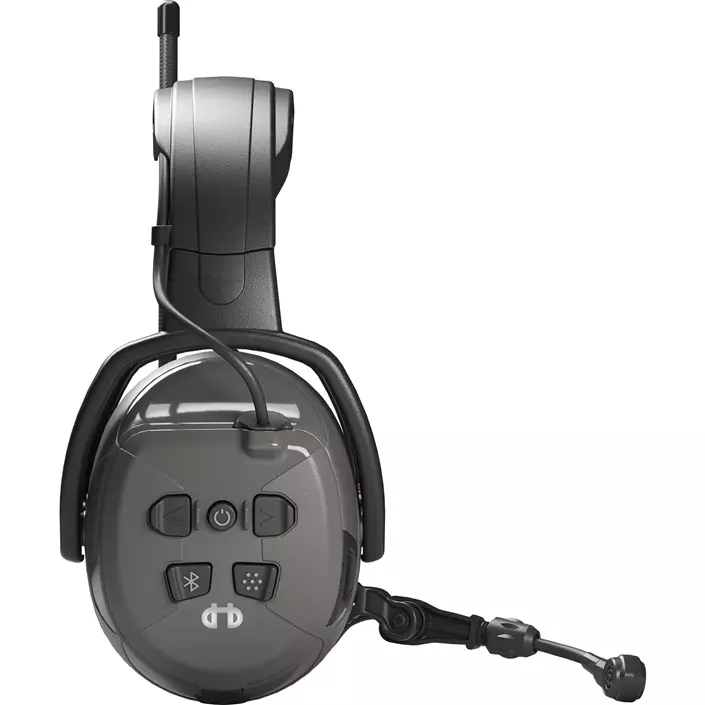 Hellberg Synergy DR hörselkåpor med Bluetooth, Grå/Svart, Grå/Svart, large image number 3
