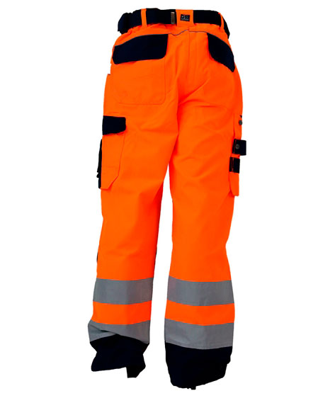 Ocean Thor Arbeitshose, Hi-vis Orange/Marine, large image number 1