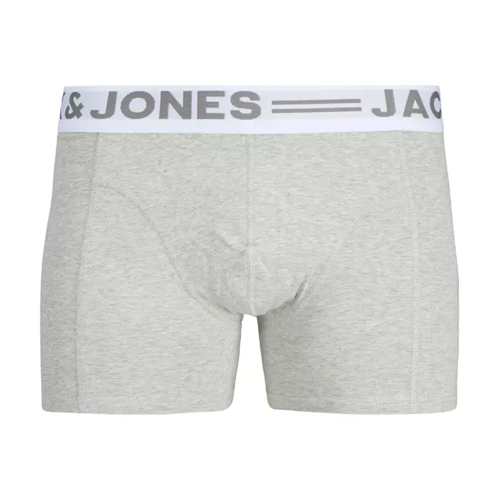 Jack & Jones Sense 3-pak boxershorts, Light Grey Melange/Dress Blues/Salsa, large image number 2
