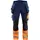 Blåkläder håndværkerbukser full stretch, Marine/Hi-Vis Orange, Marine/Hi-Vis Orange, swatch