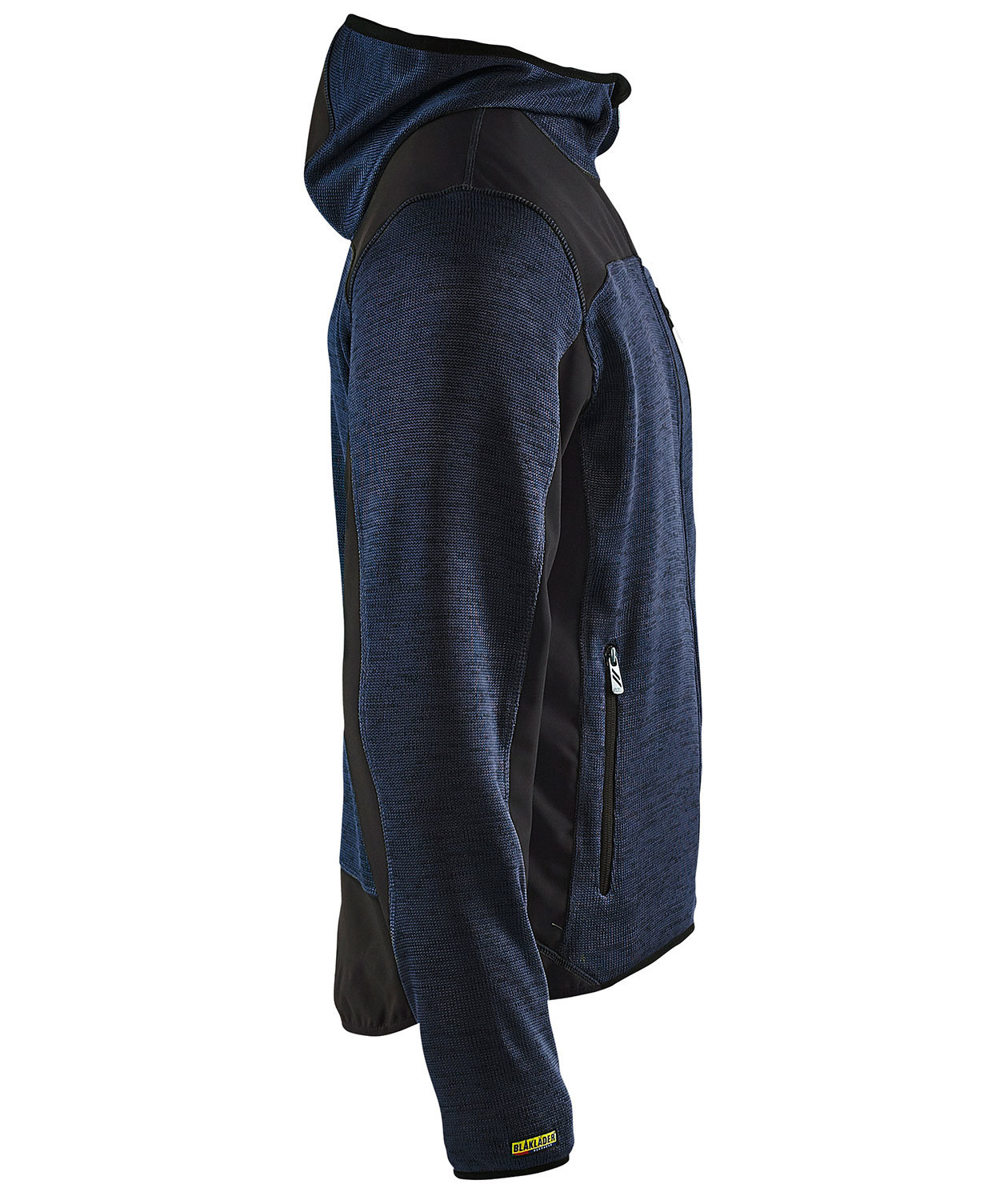 Bl&aring;kl&auml;der strikket softshelljakke X4930, M&oslash;rk Marinebl&aring;/Sort, large image number 3