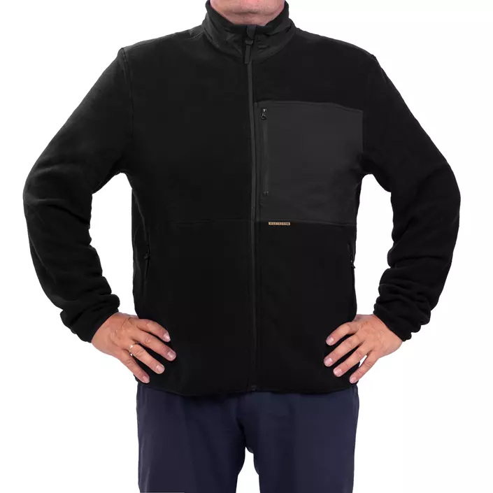 Westborn microfleece jacka, Black, large image number 1