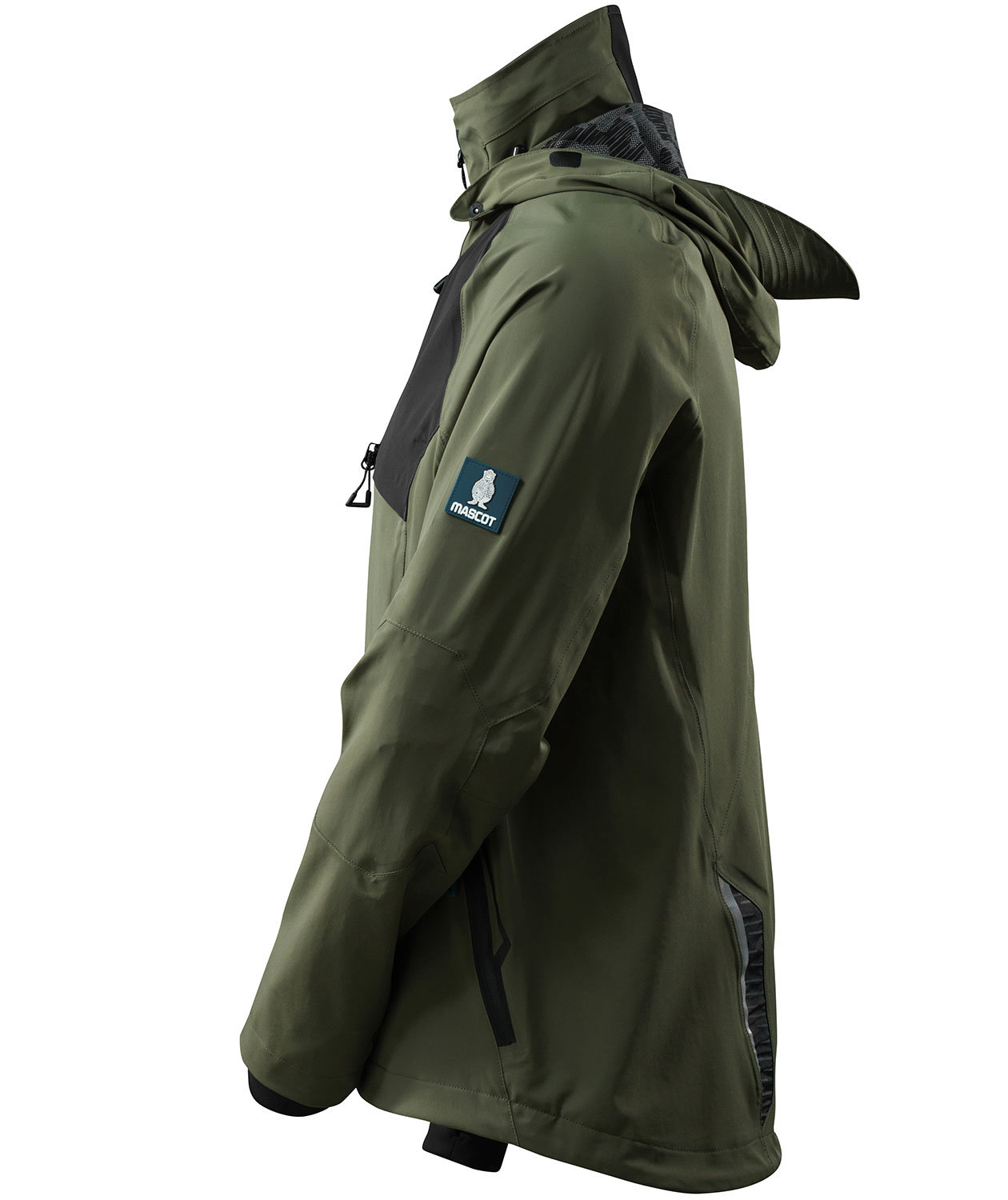 Mascot Advanced shell jacket full stretch, Moss/Black