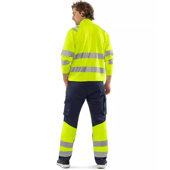 Fristads sweat jacket 7863 GPSW, Hi-Vis Yellow, large image number 2