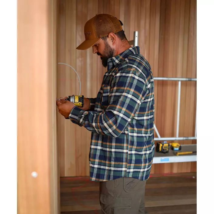 Carhartt flannelskjorte, Navy, large image number 3