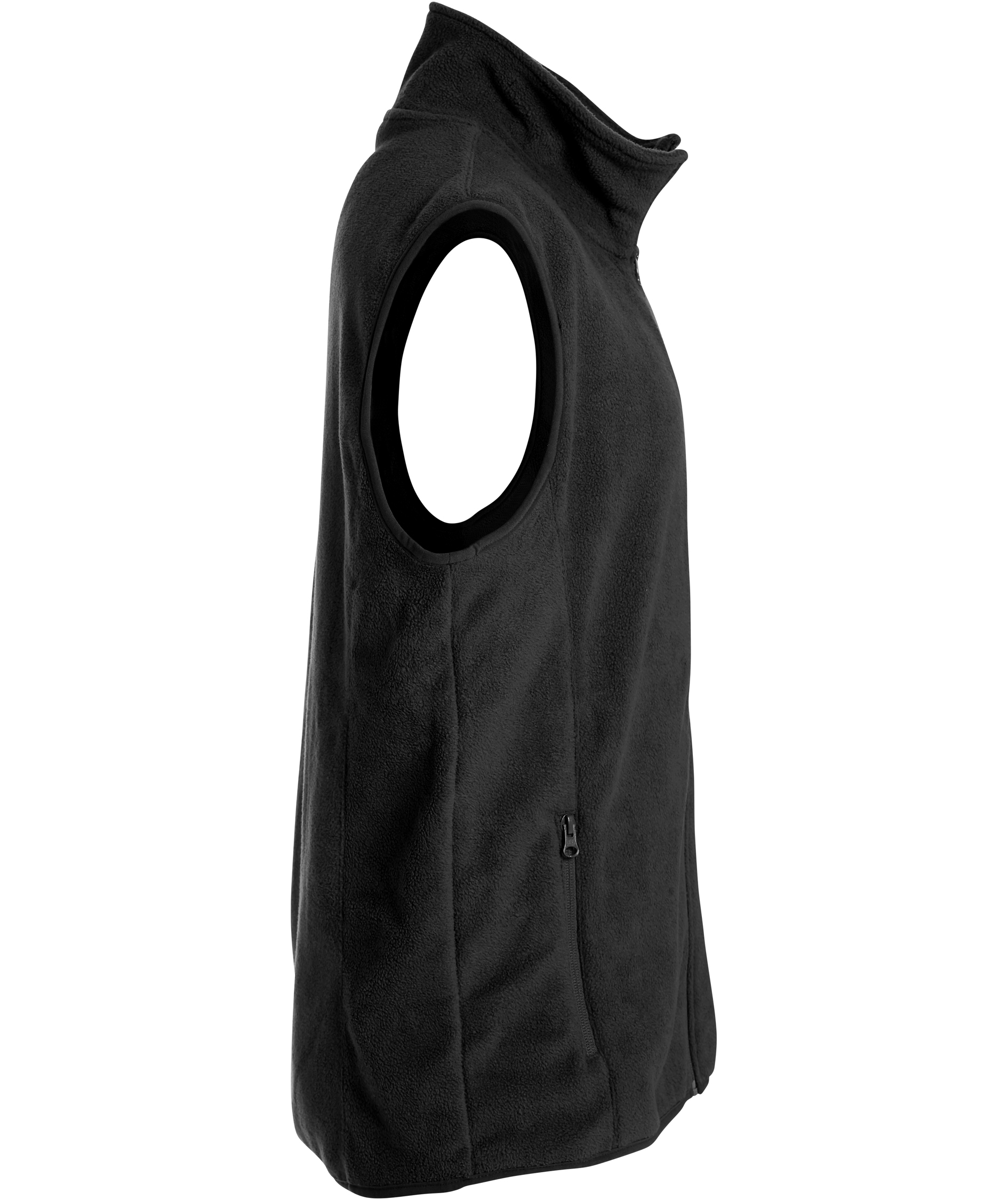 Clique Basic Polar fleece vest, Black, large image number 2