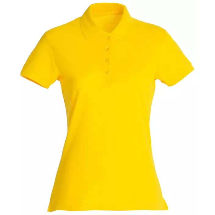 Clique Basic dame polo t-shirt, Citron Gul, large image number 0