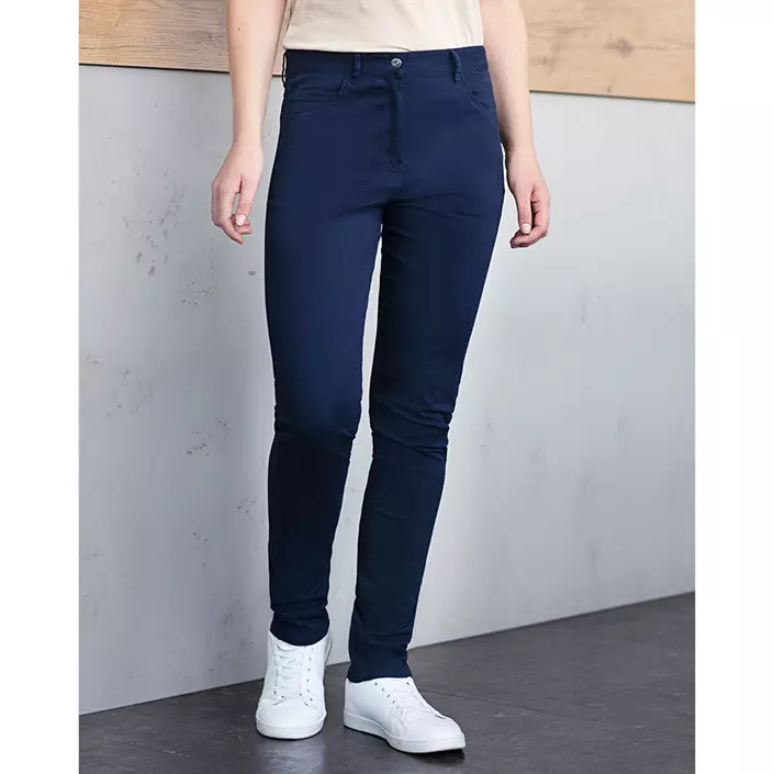 Karlowsky Classic-stretch women´s trousers, Night blue, large image number 1
