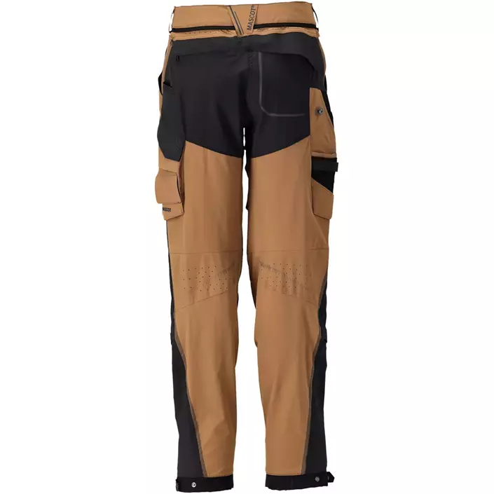 Mascot Customized diamond fit Damen Arbeitshose full stretch, Nußbraun/Schwarz, large image number 2