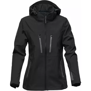 Stormtech Patrol women's softshell jacket, Black/Granite
