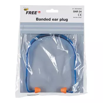 OS Beefree banded earplugs, Blue