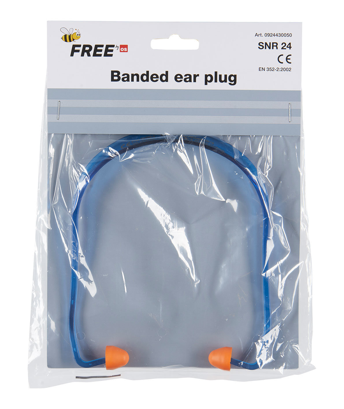 OS Beefree banded earplugs, Blue, Blue, large image number 1
