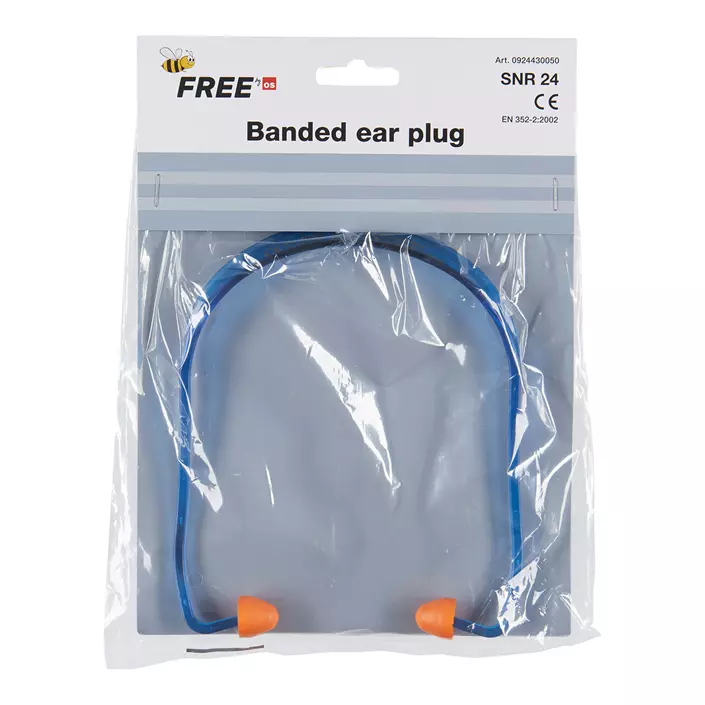 OS Beefree banded earplugs, Blue, Blue, large image number 1