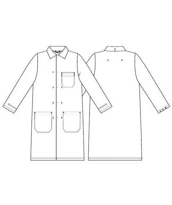 Kentaur HACCP-approved lap coat, Royal Blue, large image number 2