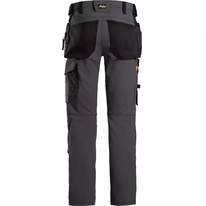 Snickers AllroundWork craftsman trousers 6271 full stretch, Steel Grey/Black, large image number 2
