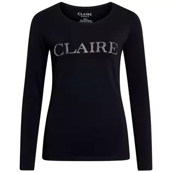 Claire Woman Aileen dame langermet T-skjorte, Svart