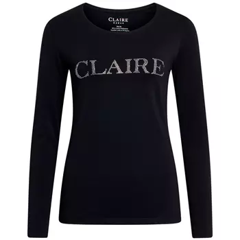 Claire Woman Aileen dame langermet T-skjorte, Svart