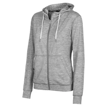 Pitch Stone women's hoodie with zipper, Grey melange