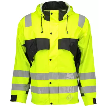 Abeko Atec De Luxe Supreme rain jacket, Hi-vis Yellow/Black