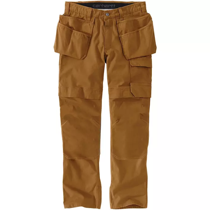 Carhartt hantverksbyxa, knäskydd og bälte, , large image number 1