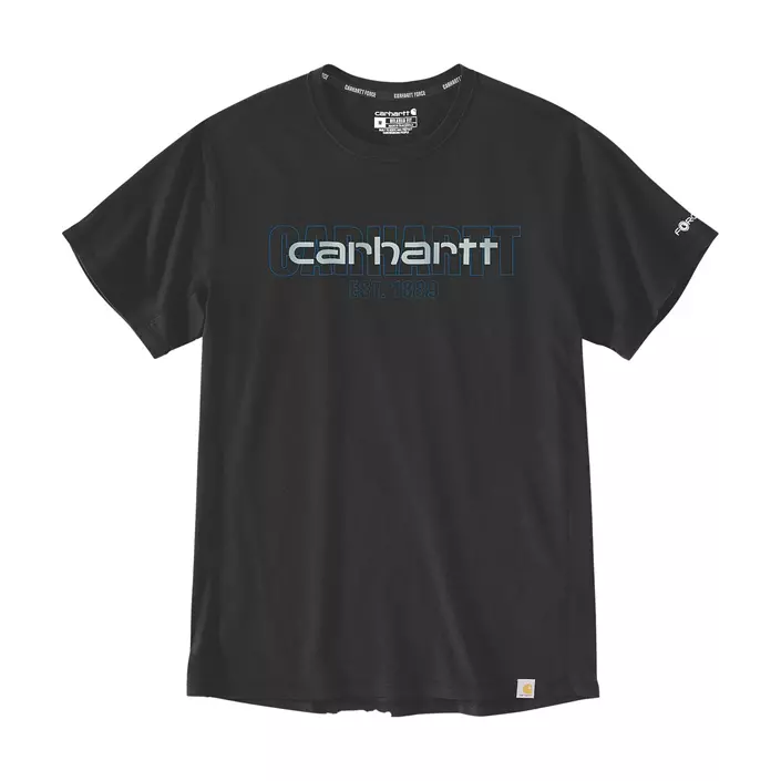 Carhartt Force Logo Graphic T-skjorte, Black, large image number 0