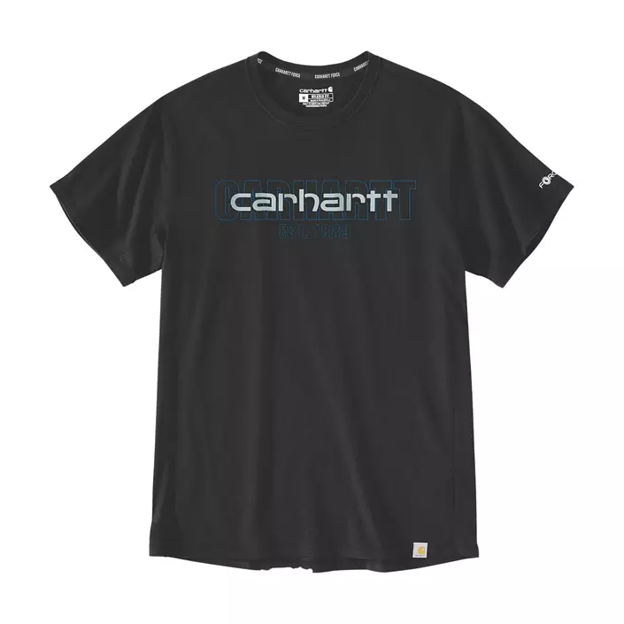 Carhartt Force Logo Graphic T-Shirt, Black, large image number 0