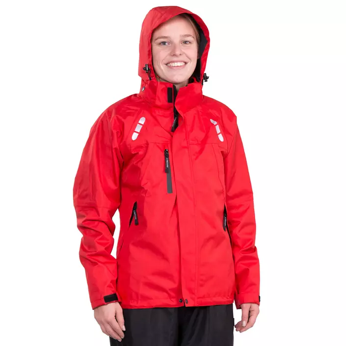 Lyngsøe women's rain clothes set FOX6088, Red/Black, large image number 2